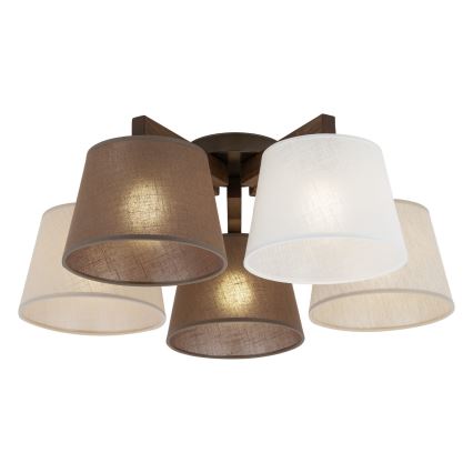 Brilagi - Накладная люстра LATTE 5xE27/15W/230V сосна/mix