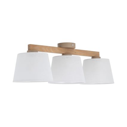 Brilagi - Накладная люстра LATTE SABIA 3xE27/15W/230V сосна/белая
