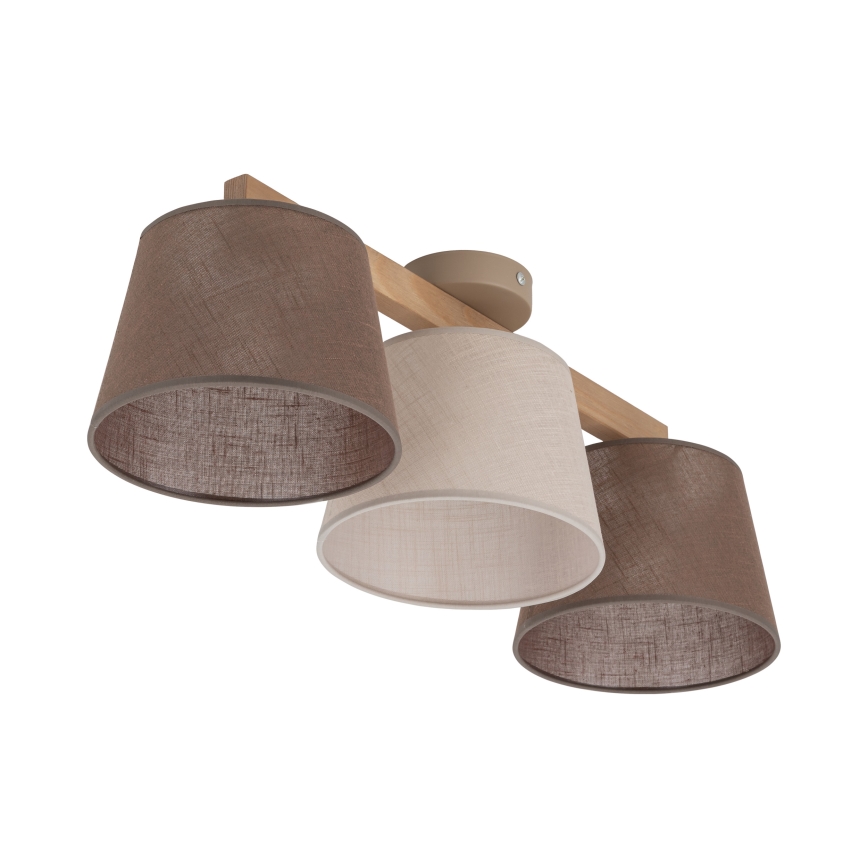 Brilagi - Накладная люстра LATTE SABIA 3xE27/15W/230V сосна/микс