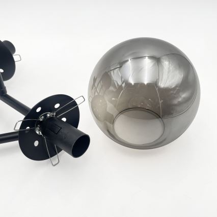 Brilagi - Накладная люстра MALIVA 3xE14/15W/230V черный/дымчатый
