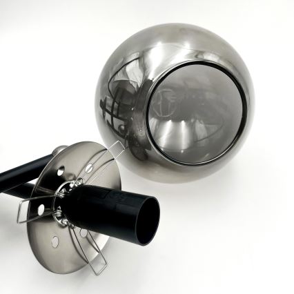 Brilagi - Накладная люстра MALIVA 3xE14/15W/230V матовый хром/дымчатая