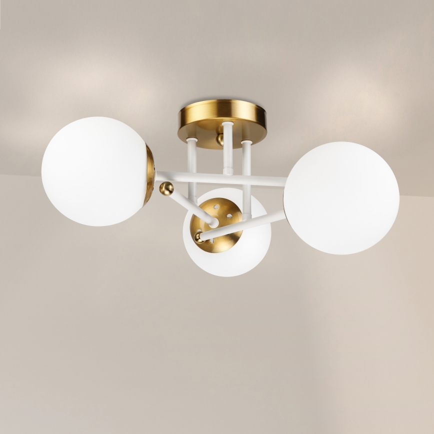 Brilagi - Накладная люстра MALIVA 3xE14/15W/230V золотая/белая