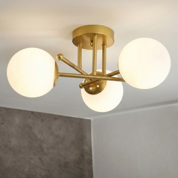 Brilagi - Накладная люстра MALIVA 3xE14/15W/230V золотой/белый