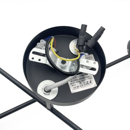 Brilagi - Накладная люстра MALIVA 4xE14/15W/230V черный/дымчатый