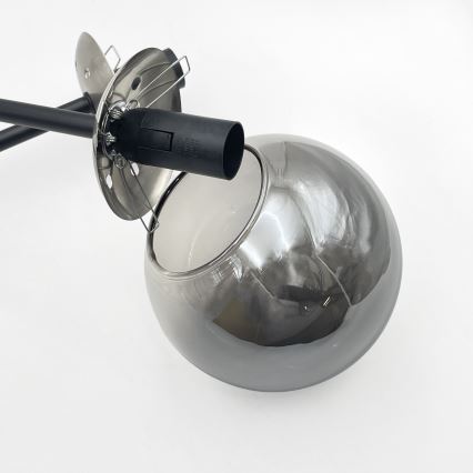 Brilagi - Накладная люстра MALIVA 4xE14/15W/230V матовый хром/дымчатая