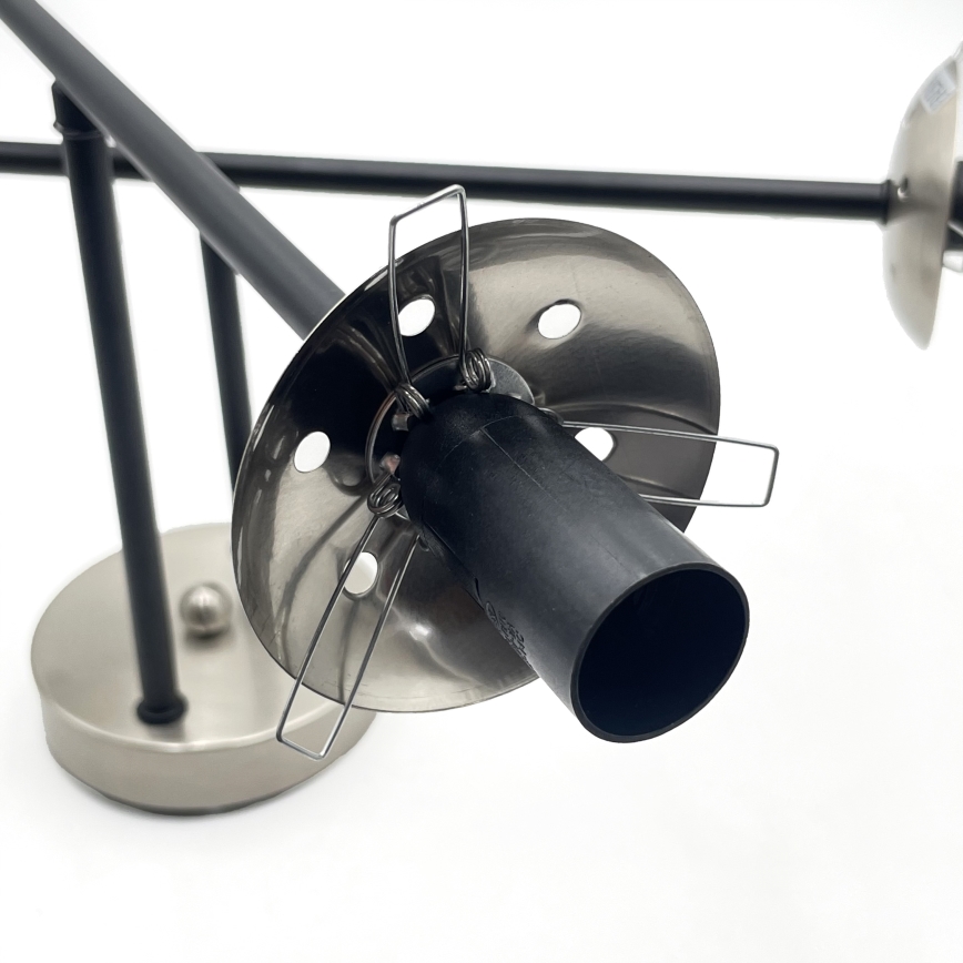 Brilagi - Накладная люстра MALIVA 4xE14/15W/230V матовый хром/дымчатая