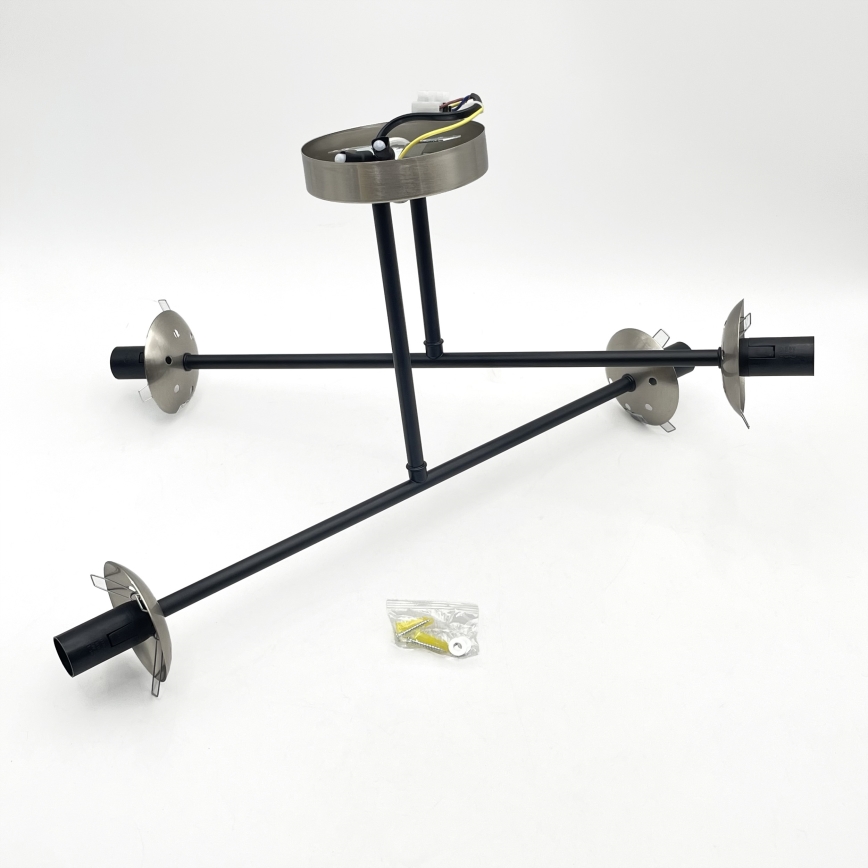 Brilagi - Накладная люстра MALIVA 4xE14/15W/230V матовый хром/дымчатая