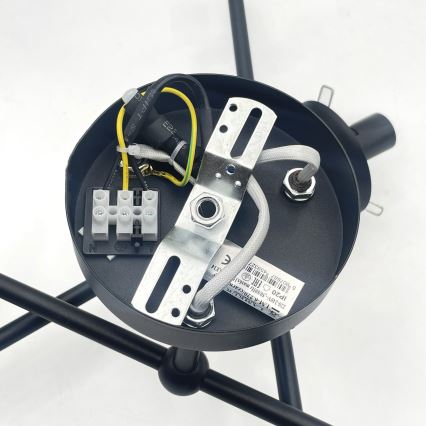 Brilagi - Накладная люстра MALIVA 6xE14/15W/230V чёрная/дымчатая