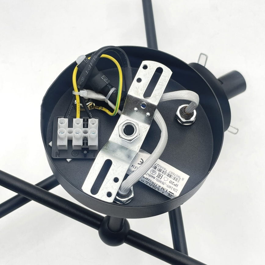 Brilagi - Накладная люстра MALIVA 6xE14/15W/230V чёрная/дымчатая