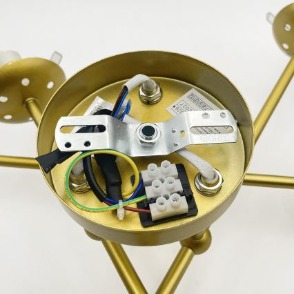 Brilagi - Накладная люстра MALIVA 6xE14/15W/230V золотая/белая