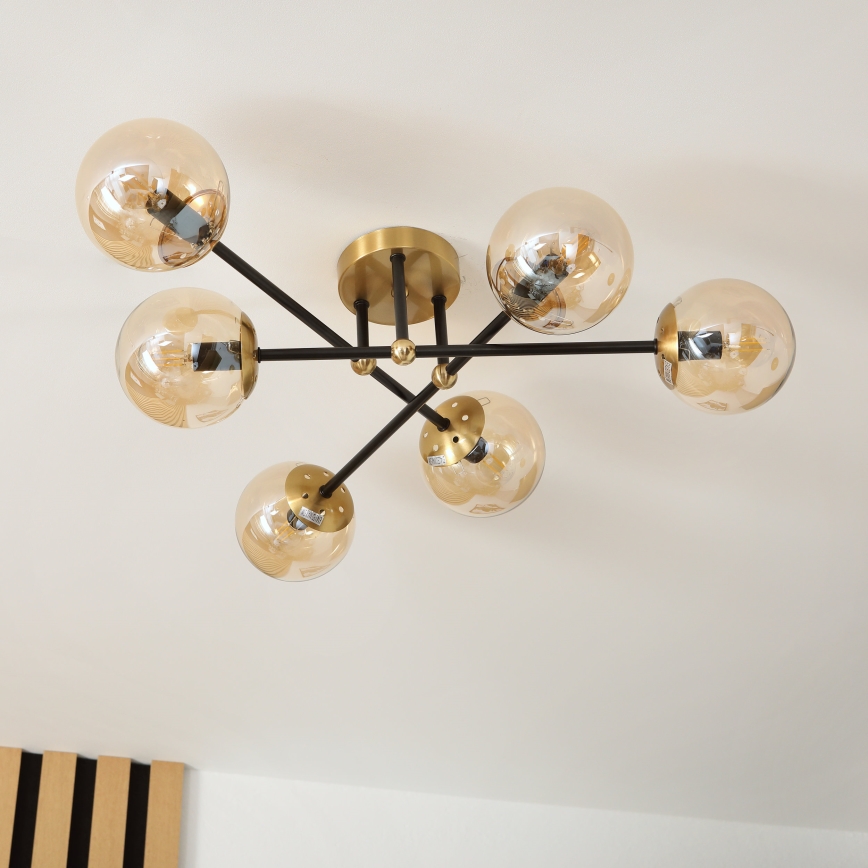 Brilagi - Накладная люстра MALIVA 6xE14/15W/230V золотая