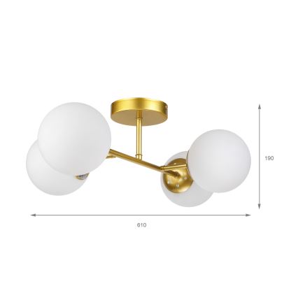 Brilagi - Накладная люстра MALONY 4xE14/20W/230V золотая