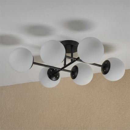 Brilagi - Накладная люстра MALONY 6xE14/20W/230V черная