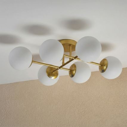 Brilagi - Накладная люстра MALONY 6xE14/20W/230V золотая