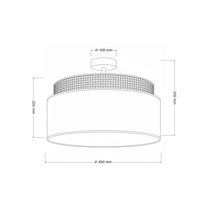 Brilagi - Накладная люстра PADOVA 1xE27/60W/230V Ø 40 см кремовая