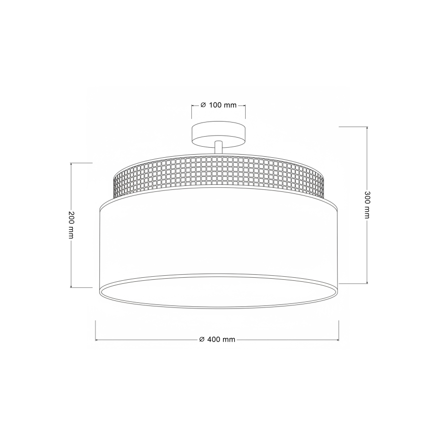 Brilagi - Накладная люстра PADOVA 1xE27/60W/230V Ø 40 см кремовая