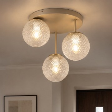 BRILAGI - Накладная люстра STELLA 3xE27/60W/230V бежевый/золотой