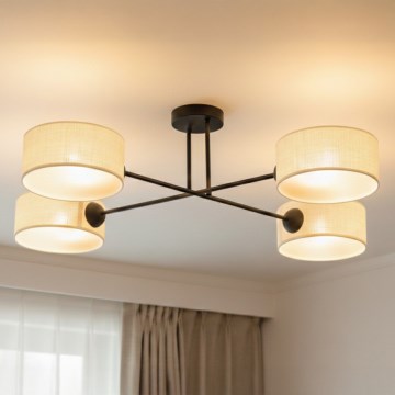 Brilagi - Накладная люстра VIRGO 4xE14/40W/230V кремовая/чёрная