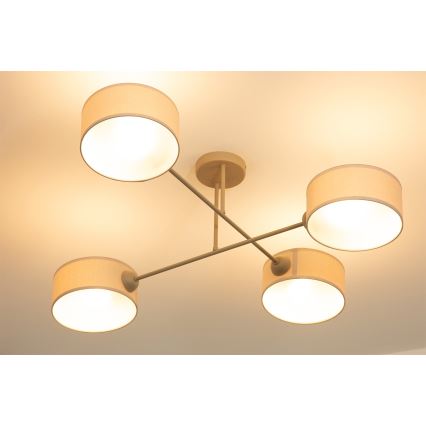 Brilagi - Накладная люстра VIRGO 4xE14/40W/230V кремовый/золотой