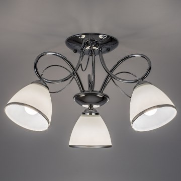 Brilagi - Накладная потолочная люстра FRED 3xE27/60W/230V, диам. 59 см, глянцевый хром