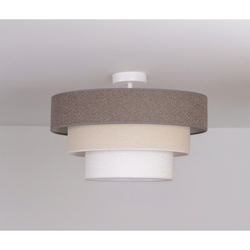 Brilagi - Накладная потолочная люстра LUNETA 1xE27/60W/230V диаметр 40 см серый/кремовый/белый
