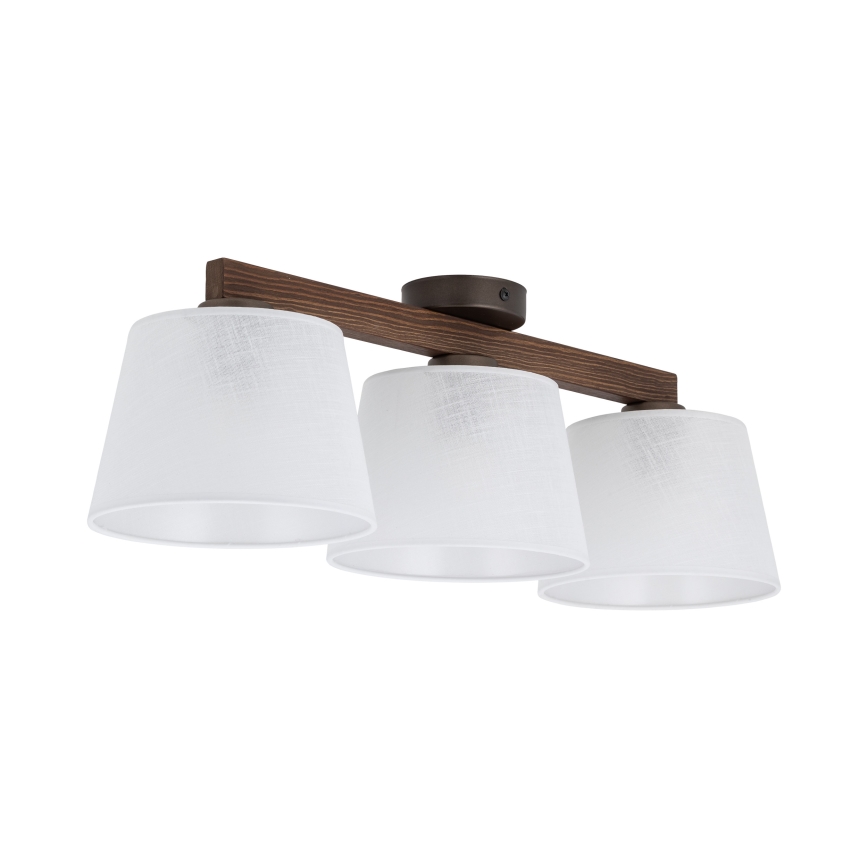 Brilagi - Накладная потолочная люстра LATTE 3xE27/60W/230V сосна/белый