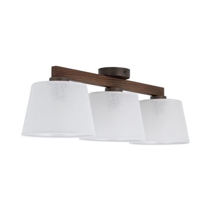 Brilagi - Накладная потолочная люстра LATTE 3xE27/60W/230V сосна/белый