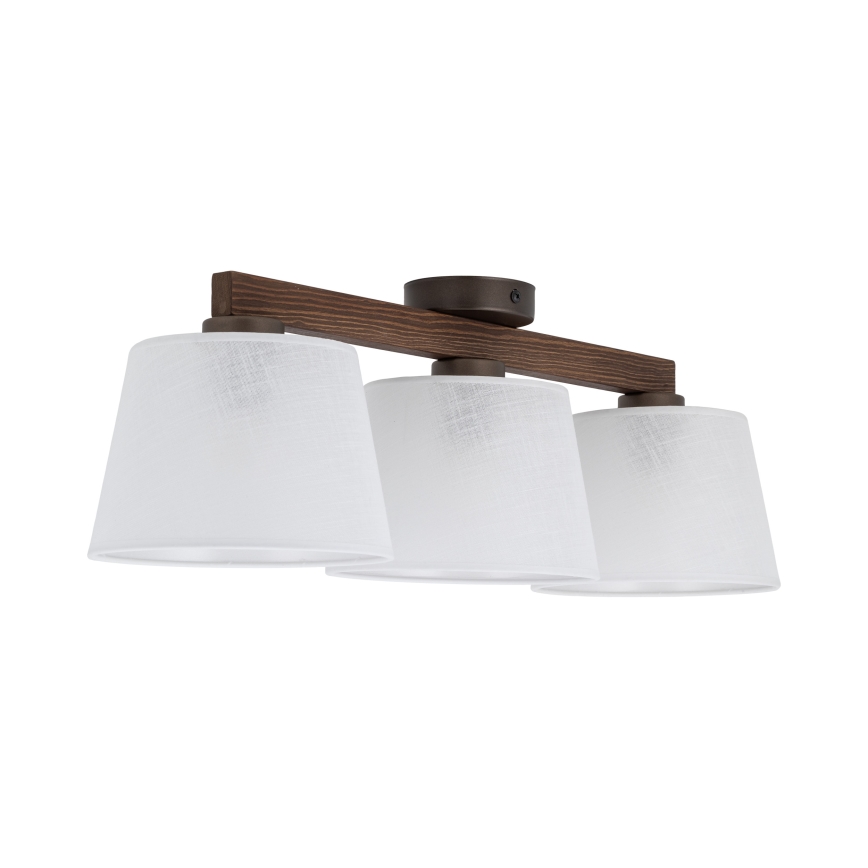 Brilagi - Накладная потолочная люстра LATTE 3xE27/60W/230V сосна/белый