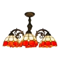 Brilagi - накладная витражная люстра в стиле Тиффани SIENNA 6xE27/60W/230V, диаметр 60 см