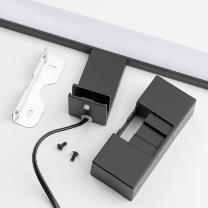 Brilagi - LED-освітлення дзеркала для ванної кімнати 3 в 1 VESTRA LED/15W/230V 80 см IP44 чорний