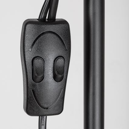 Брілагі - Підлогова лампа АРІАНА 1xE27/100W/230V + 1xE14/25W чорна