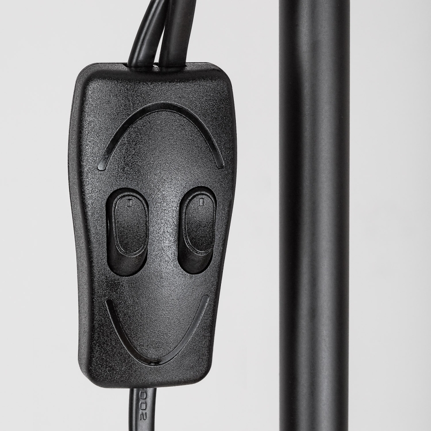 Брілагі - Підлогова лампа АРІАНА 1xE27/100W/230V + 1xE14/25W чорна