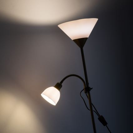 Brilagi - Підлогова лампа ARIANA 1xE27/100W/230V + 1xE14/25W золота