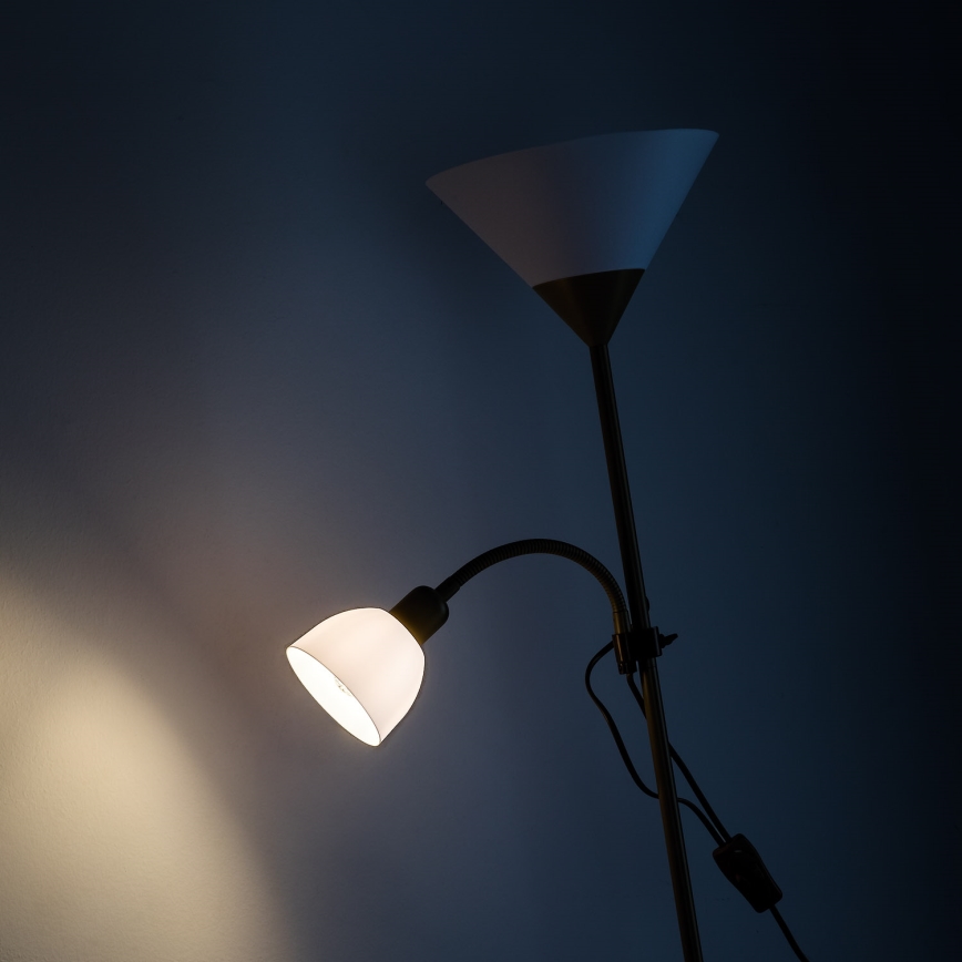 Brilagi - Підлогова лампа ARIANA 1xE27/100W/230V + 1xE14/25W золота