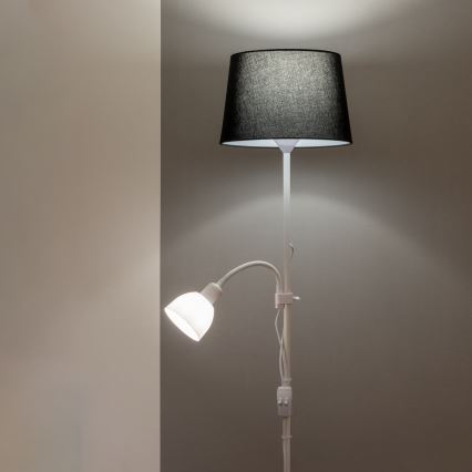 Brilagi - Підлогова лампа CERIA 1xE27/100W/230V + 1xE14/25W біла/чорна