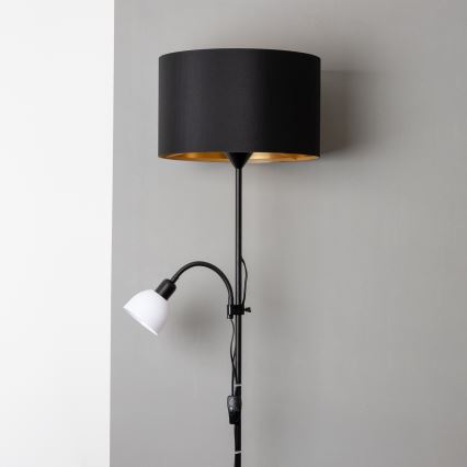 Brilagi - Підлогова лампа CERIA 1xE27/100W/230V + 1xE14/25W чорна