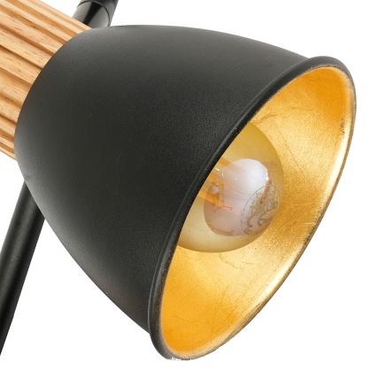 Brilagi - Підлогова лампа ODENSE 3xE14/10W/230V дерево/чорна