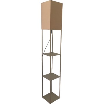 Brilagi - Підлогова лампа з полицями GRADUS 1xE27/40W/230V 150 cm сіра/бежева