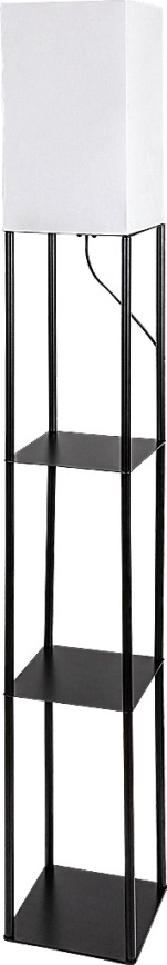 Brilagi - Підлогова лампа з полицями GRADUS 1xE27/40W/230V 150 см чорний/білий