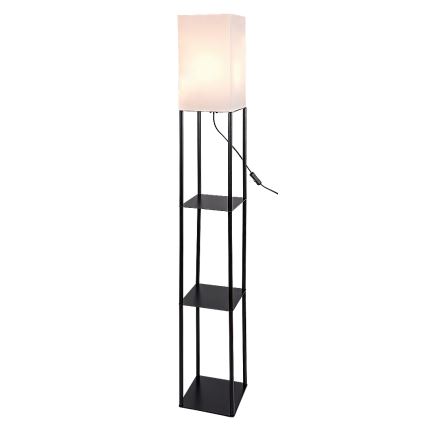 Brilagi - Підлогова лампа з полицями GRADUS 1xE27/40W/230V 150 см чорний/білий