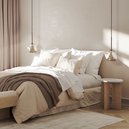 Brilagi - підвіс на тросі VULCANO 1xG9/8W/230V коричневий/димчасто-бежевий