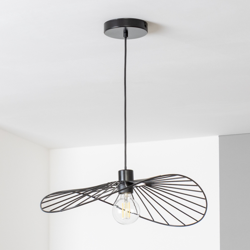 Brilagi - підвісна LED-люстра на тросі CERIA WIRE 1xE27/40W/230V 40x56 см чорна