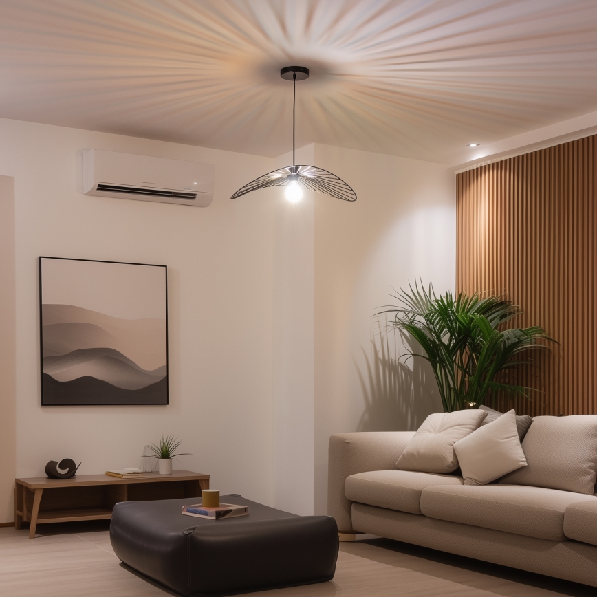 Brilagi - підвісна LED-люстра на тросі CERIA WIRE 1xE27/40W/230V 40x56 см чорна