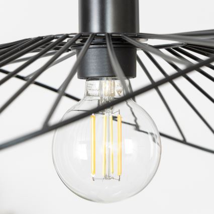 Brilagi - підвісна LED-люстра на тросі CERIA WIRE 1xE27/40W/230V 40x56 см чорна