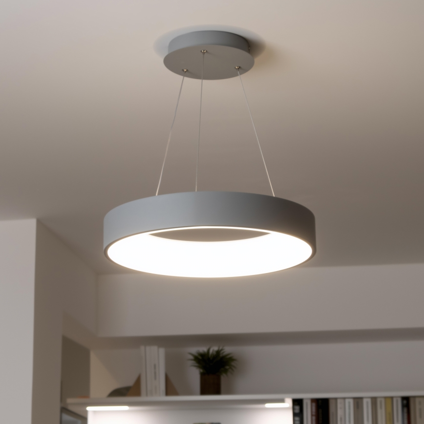 Brilagi - Підвісна LED люстра з регулюванням яскравості FALCON LED/40W/230V 3000-6500K сірий + дистанційне керування