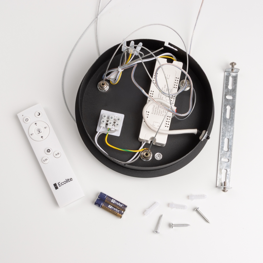 Brilagi - Підвісна LED люстра з регулюванням яскравості FALCON LED/40W/230V 3000-6500K чорний+ дистанційне керування