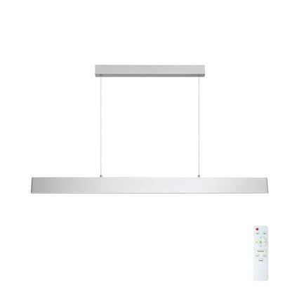 Brilagi - Світлодіодна підвісна люстра з регулюванням яскравості SLIMLINE LED/40W/230V 3000-6000K срібний + пульт дистанційного керування