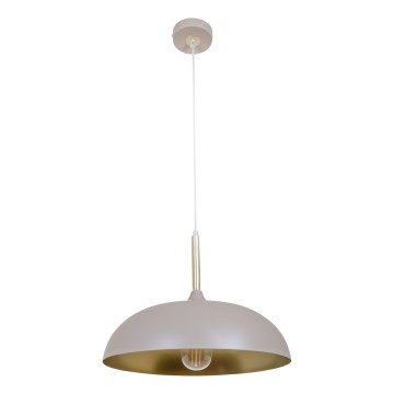 Brilagi - Підвісна люстра ABRAHAM 1xE27/60W/230V діаметр 35 см бежевий