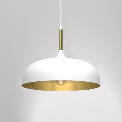 Brilagi - Підвісна люстра ABRAHAM 1xE27/60W/230V діаметр 35 см білий