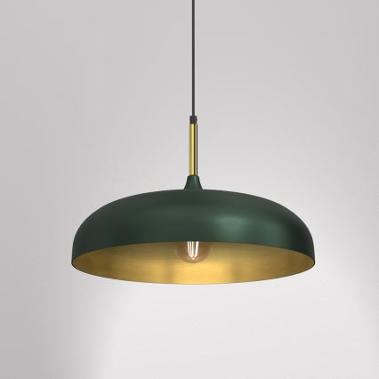 Brilagi - Підвісна люстра ABRAHAM 1xE27/60W/230V діаметр 45 см зелений
